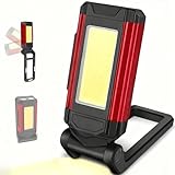 Sathychanpy Taschenlampe mit Magnet, Arbeitsleuchte LED Werkstattlampe 7 Modi LED IP67 Wasserdicht, für Camping, Werkstatt, Notfall
