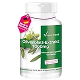 Olivenblattextrakt 1000mg ! 4-MONATS-VORRAT ! 120 vegane Tabletten - Hochdosiert - 20% Oleuropein | Vitamintrend®