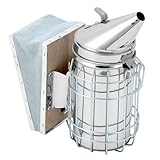 QWORK® Edelstahl Hive Smoker ImkereiausrüStung, Bienen Raucher, Imkereibedarf