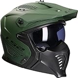 LS2, Jet/Modularhelme Motorrad DRIFTER SOLID Matt Military Green, L