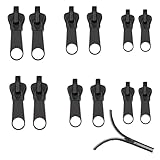 Xvbhaq Reißverschluss Reparatur Set - 12 Stück Abnehmbare Reißverschluss Zipper Ersatz für Jacken, Rucksäcke, Koffer mit Reißverschlüsse