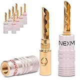 NEXMEX Hohl Bananenstecker 4mm - 10 Stück Stecker als Set -...
