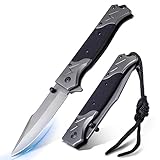 Rolgno Taschenmesser Klappmesser, Edelstahl Tragbares...