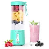 Tragbarer Mixer für Smoothies und Shakes,450ml Portable Blender Smoothie Maker USB Standmixer Mini Mixer to go für Sport,Reisen und Küche