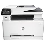 HP Color LaserJet Pro M277dw Farblaserdrucker Multifunktionsgerät (Drucker, Scanner, Kopierer, Fax, WLAN, LAN, Duplex, HP ePrint, Airprint USB, 600 x 600 dpi) weiß