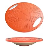 PROIRON Balance Board, Balancebrett mit rutschfestem Standfuß, Wackelbrett Für Rehabilitation & Fitness, Trainiert Gleichgewicht & Koordination (Orange)