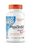 Doctor's Best, PepZinGl, Zink-L-Carnosin Komplex, 120 vegane Kapseln, Laborgeprüft, Mineralien, Glutenfrei, Sojafrei, Vegetarisch