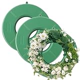 CYEER 3 Stück Steckschaum Kranz 20CM, Blumensteckschaum, Steckschaum für Blumen, Steckmasse, Steckmoos, Adventskranz für Blumengestecke, Steckschwamm zum Basteln für Feiern, Hochzeit, Geschenke