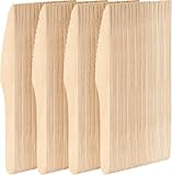 MATANA 200 Holzmesser, Holzbesteck Einweg für Picknicks, BBQ's & mehr - Einweg Messer, Alternative zu Plastikmessern - Holz Besteck - 16cm