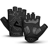 ATERCEL Fahrradhandschuhe Halbfinger für Herren Damen - Radsporthandschuhe MTB Handschuhe mit SBR-Polsterung für Radfahren, MTB, Fitness (XL)