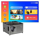 UNIOND K3 Full HD Projektor WiFi Android Smart Portable Mini Projektor, 1920 x 1080P Telefon LED Video Heimkino Proyector Beamer (Farbe: K3S Sync Screen)