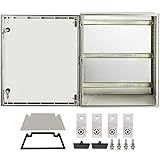 VEVOR Schaltschrank NEMA-Stahlgehäuse 60 x 50 x 23 cm NEMA 3X Glasfaser-Schaltkasten, IP66 wasserdicht und staubdicht, elektrischer Anschlusskasten für den Außen-/Innenbereich, mit Montageplatte