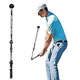 Longzhuo Golf Schwungtrainer,Golf Swing Trainer,Tragbare Golf Trainingshilfe, Einstellbar Zur Verbesserung von Scharnier, Unterarmdrehung, Schulterdrehung, Golfschwung Haltungskorrektor 1pc (Schwarz)