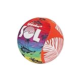 Sunflex x Waboba SOL Ball | Wasserball | Bounce auf dem Wasser | weich & griffig | Farbwechsel bei Sonne | planschen für Kinder & Erwachsene | wasserfest | Jede Art von Gewässer (Rot Palmleaves)
