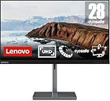 Lenovo L28u-35 | 28' 4K UHD Monitor | 3840x2160 | 60Hz | 300 nits | 1ms Reaktionszeit | HDMI | DisplayPort | AMD Radeon FreeSync | höhenverstellbar | schwarz