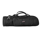 RUIXIB Trompetentasche Trompete Handtasche 600D Wasserdichte Oxford Schultertasche Rucksack Aufbewahrungstasche verstellbarer Tragegurt Vliesfutter und Tasche 5cm Schwammfüllung Portable Durable