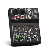 Ohulelks Mini USB Audio Interface Mixer: 2 Kanäle für Effiziente Gitarrenaufnahmen und Studio -Singen