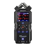 Zoom H4essential Handy Recorder (2024 Essential Serie), 4-Spur 32-bit, barrierefreie Audio-Bedienungsführung, verbesserte X/Y-Mikrofone, 2 XLR/TRS-Eingänge, Musik, Podcast, Filmton, Content, schwarz