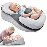 Dream Nest Babybett Lindert Koliken und verbessert die Schlafschwerkraft, um Sodbrennen und schmerzhafte Blähungen zu reduzieren. Von Kinderärzten empfohlen. Sanfte 15°-Neigung. Sicheres und bequemes