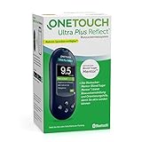 OneTouch Ultra Plus Reflect® Blutzuckermessgerät (mmol/L) I 1 Messgerät, 10 Teststreifen, 10 Lanzetten, 1 Stechhilfe & 1 Etui | Stiftung Warentest SEHR GUT (1,5)