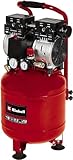 Einhell Kompressor TE-AC 24 Silent (750 W., max. 8 bar, 24 l-Tank, 135 l/min Ansaugleistung, Motordrehzahl 1450 min^-1, Manometer, Schnellkupplung, ölfrei)