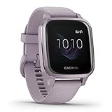 Garmin Venu Sq – wasserdichte GPS-Fitness-Smartwatch mit 1,3' Touchdisplay, Herzfrequenzmessung, Schlafanalyse, 6 Tage Akkulaufzeit, kontaktloses Bezahlen, Lavendel (Generalüberholt)