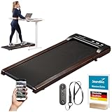 Skandika Walking Pad Nordik K6-H | Laufband für zuhause, 6 km/h, LED-Display, Fernbedienung, Kinomap | Fitnessgerät für Ausdauertraining, Büro, Home Office