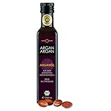 ARGANARGAN Bio-Arganöl geröstet 250ml, kaltgepresst, DLG-GOLD prämiert, SIEGER PREIS-LEISTUNG (vergleich.org), vegan, Gourmet-Speiseöl