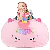 GAGAKU Kuscheltier Sitzsack Aufbewahrung Abdeckung Einhorn...