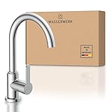 Wasserwerk Küchenarmatur WK5 | Wasserhahn Küche | Armatur Spültisch | Mischbatterie für die Küche | Spültischarmatur mit Einhebelmischer | Made in Germany | Chrom