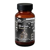 VED CholessBlack, 90 Kapseln, fermentiertes und geruchloses Nahrungsergänzungsmittel mit schwarzem Knoblauch, Bärlauch und Zitronenmelisse, Halal, 3 Kapseln pro Tag