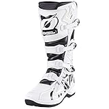 O'NEAL Motocross Stiefel RMX Boot EU I Enduro Motorrad I Ergonomische Motorradschuhe Herren & Damen mit Anti-Rutsch Sohle I Schwarz-Weiß I Größe 42