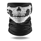 SYHSYC Multifunktionstuch Totenkopf Maske Sturmhaube Halstuch Motorrad Zubehör Gesichtsmaske mit Ausgefallenem Design Joker Hochwertige als Wärm und Schutztuch für Outdoor Aktivitäten