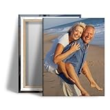 PoStar - Leinwand Personalisiert - Foto auf Leinwand - Fotogeschenke - Personalisierte Geschenke für Frauen, Männer - Leinwand-Bilder - 14,8 x 21 cm