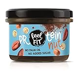 Feel fit Protein nut Kakao-Haselnuss-Aufstrich, ohne Zuckerzusatz, ohne Palmöl, Proteincreme 17%, 200g