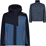 CMP - 3-in-1-Jacke für Herren, Schwarz Blau, 48