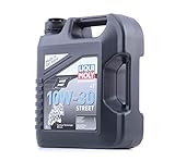 LIQUI MOLY Motorbike 4T 10W-30 Street | 4 L | Motorrad Synthesetechnologie Motoröl | Art.-Nr.: 1688, Schwarz