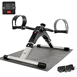 AGM Mini-Heimtrainer Fahrrad, Arm und Beintrainer Fitnesstrainer, Fitness, Hometrainer Bewegungstrainer mit LCD-Monitor und Einstellbarem Widerstand, Fitnessgerät für Zuhause, Büro