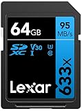 Lexar Professional 633x SD Karte 64GB, SDXC UHS-I...