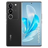 VIVO V29 5G-Smartphone, 120 Hz AMOLED 17,9 cm (6,78 Zoll) 3D-Display, 8 GB + 256 GB Android-Handy, 50 MP OIS Anti-Shake Kamera, 80 W Flashcharge-Telefon, Schwarz