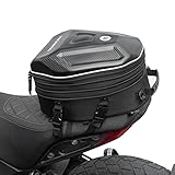 ROCKBROS Hecktasche Motorrad Wasserdicht 20-35L, Motorrad Gepäcktasche Erweiterbar, Multifunktional Motorradtasche, Sitztasche Helm Tasche Reflektierend