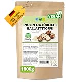 EWL Naturprodukte Inulin Pulver, 1800g in Deutschland kontrolliert und abgefülltes Qualitätsprodukt aus der Chicoree-Wurzel, Ballaststoffpulver Inulinpulver, Laborgeprüfte Qualität