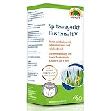 SUNLIFE Spitzwegerich Hustensaft V 200 ml - Hustensirup mit...