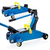 BITUXX Hydraulischer Rangierwagenheber 2T flach Wagenheber hydraulisch 2 Tonnen Hubhöhe von 12,5 cm bis 30,0 cm