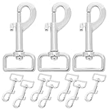 Gadpiparty 10 Stück Teiliges Bolzenkarabiner Haken mit Drehgelenk für Hundeleinen Robust Verschleißfest Einfache Handhabung Vielseitig Einsetzbar für Haustiergeschirre und Schlüsselbund