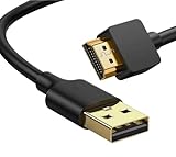 Bukeer USB-auf-HDMI-Kabel, 1,8 m, USB-zu-HDMI-Adapter für Monitor, USB 3.0-Stecker auf HDMI-Stecker, Adapter für TV/DVD-Player/Projektor