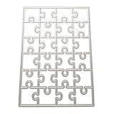 MONOJLY Metall-Stanzschablone, Puzzle, DIY, Scrapbooking, Album, Papier, Karte, Vorlage, Dekoration