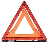 Walser Pannendreieck, faltbares Warndreieck + Aufbewahrungsbox, Notfall-Dreieck ECE R27 Zertifiziert, Unfallsicherung, Gefahrenstellen-Kennzeichnung
