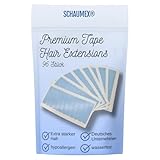 Premium In Hair Extension Tapes - Unsichtbare, Starke Haarverlängerungs-Klebestreifen (96 Stück) - wasserdicht - atmungsaktiv - zuverlässig - auch bei schweiß