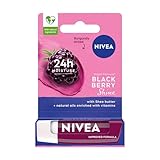 NIVEA Pflegende Lippenstift Blackberry Shine, 4,8g
